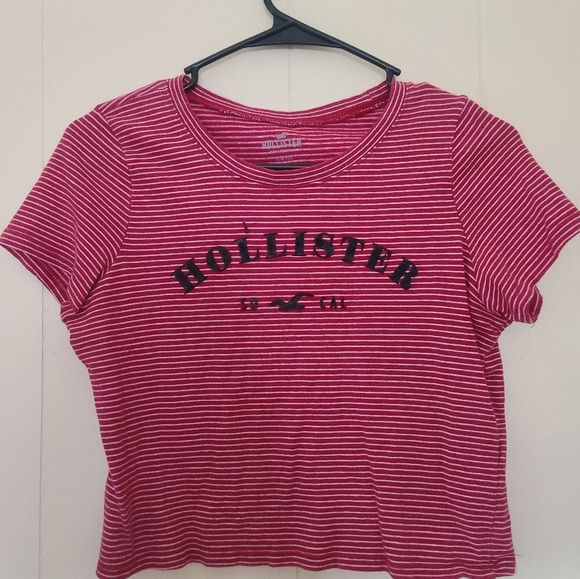 Hollister red & white striped crop top - Picture 1 of 3